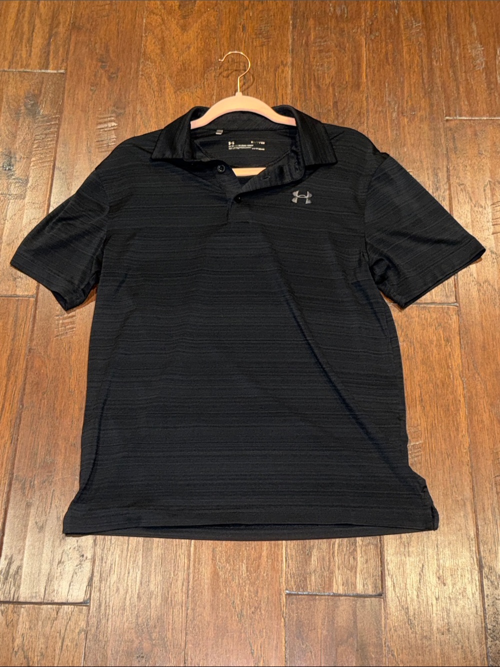 Small Under Armour Men's Black Performance Polo Shirt - Picture 2 of 8